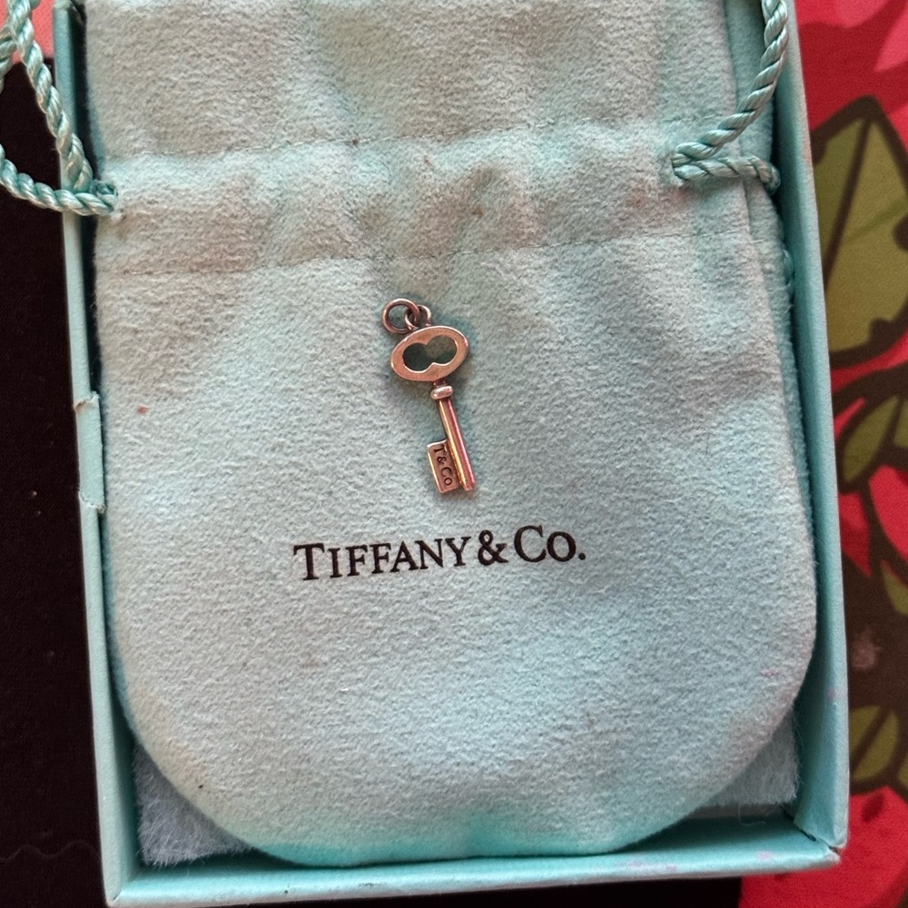 Tiffany & Co. Silver Key Necklace Charm